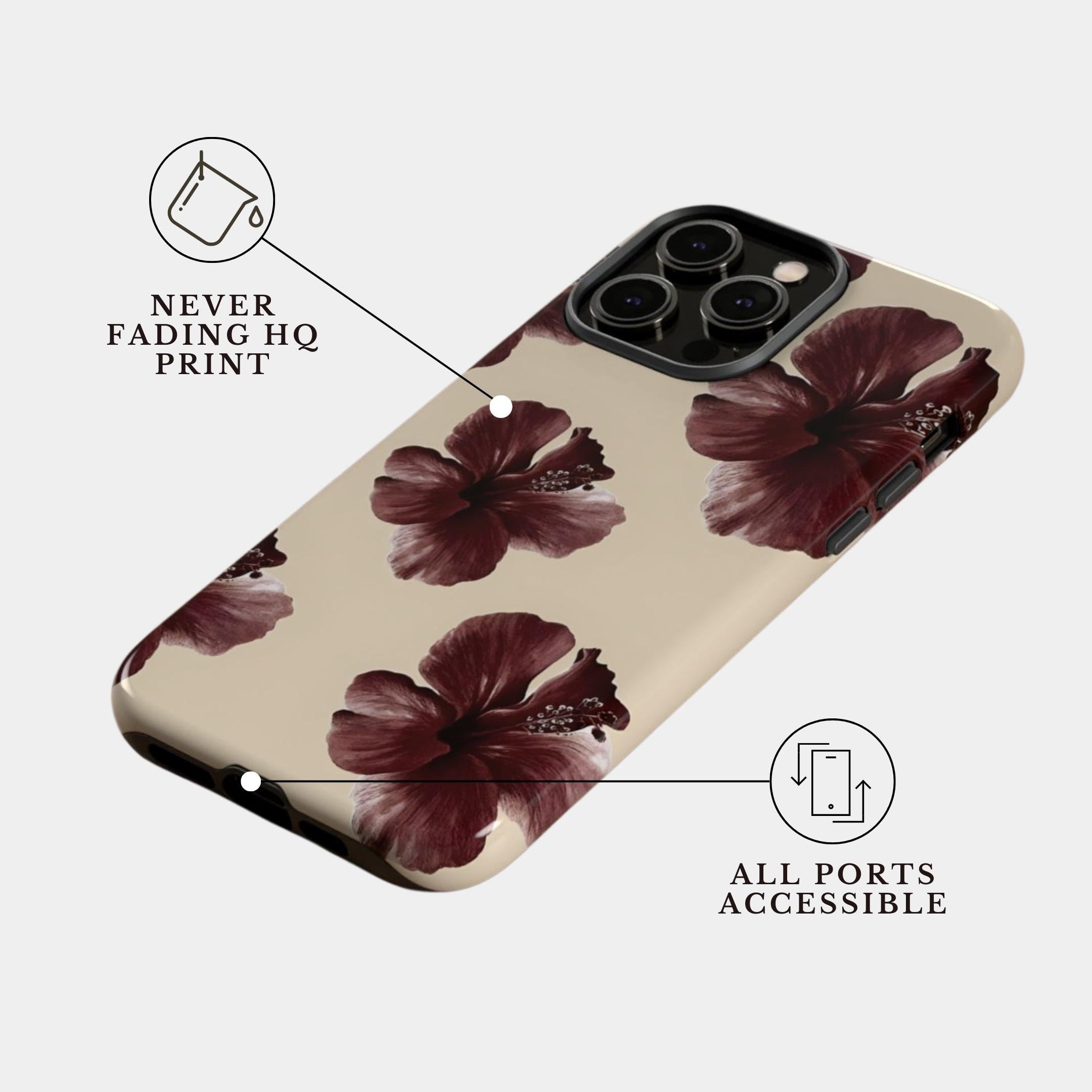 iPhone 11 Pro Case Cover | The Velvet Hibiscus | #1166