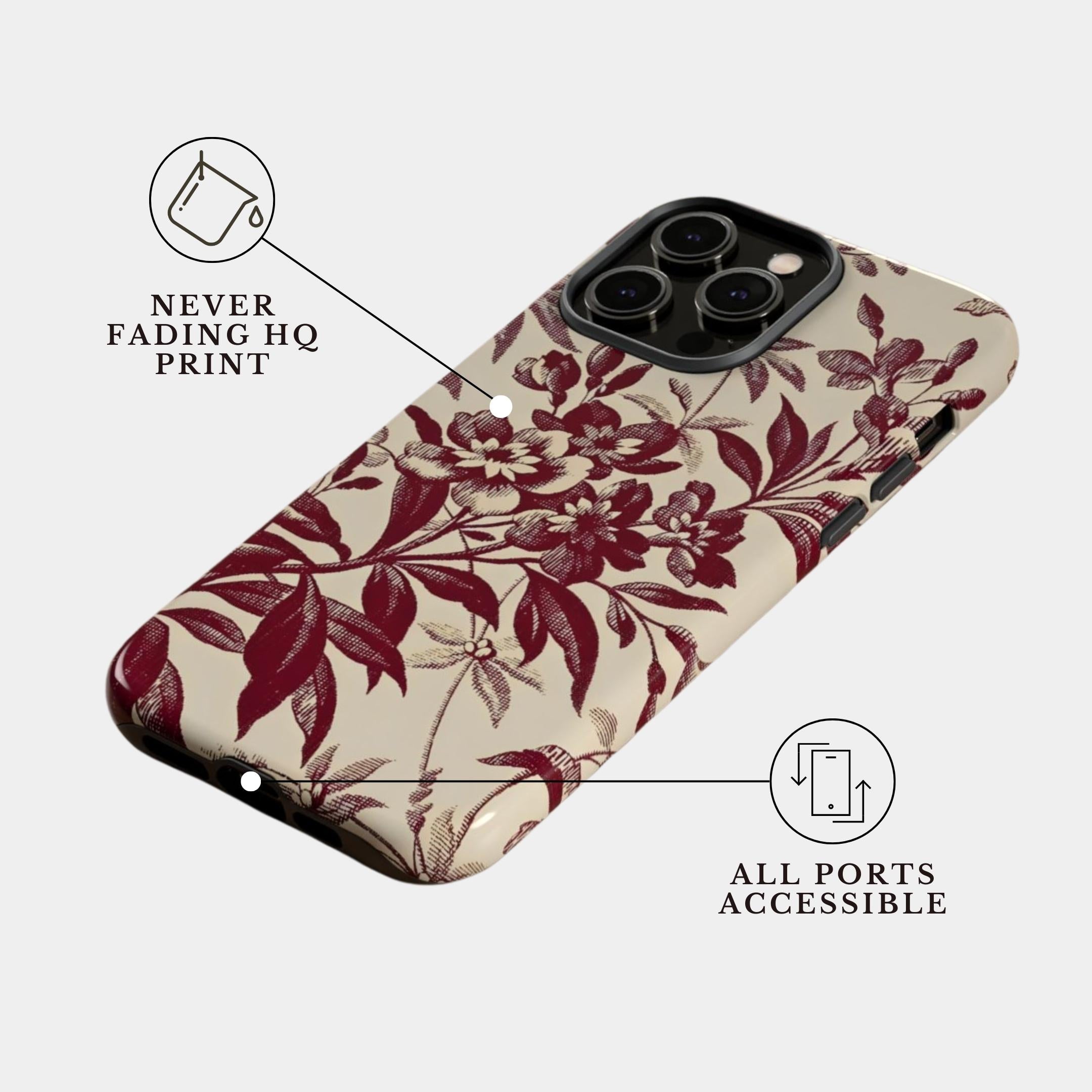 iPhone 11 Pro Case Cover | The Vintage Botanique | #1164