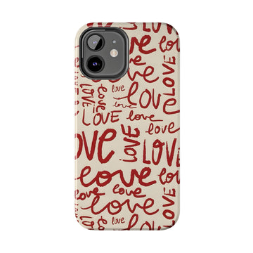 iPhone 12 Case Cover | The Crimson Script | #1161