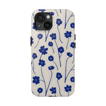iPhone 14 Plus Case Cover | The Cobalt Feathers | #1062