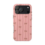 iPhone 17 Pro Case Cover | The Blush Ribbons | #1149