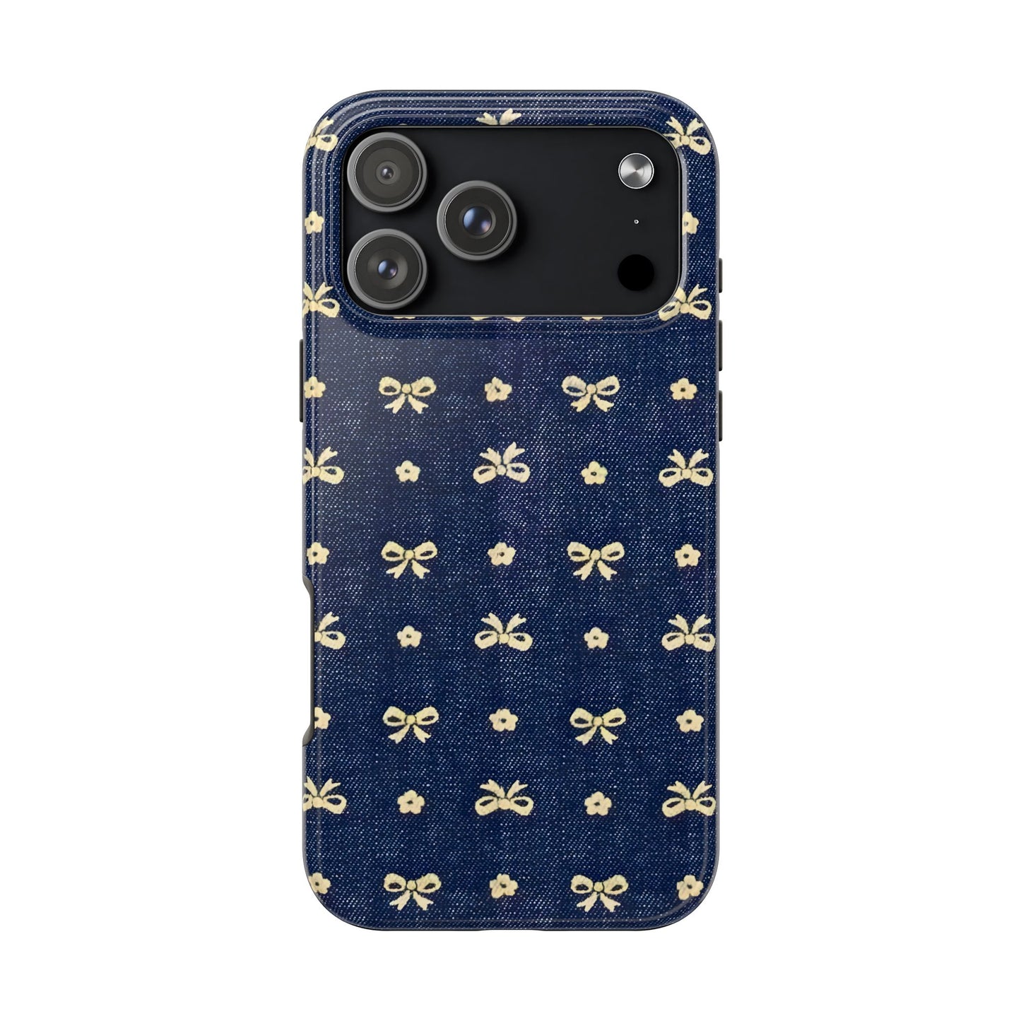 iPhone 17 Pro Case Cover | The Denim Blossoms | #1150