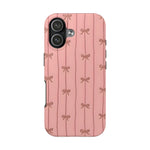 iPhone 16 Case Cover | The Blush Ribbons | #1149