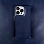 Shades of Glory Navy Blue Leather Case without Magsafe (Oil Wax Leather)