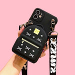 iPhone 13 Black Crossbody Purse case