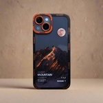 iPhone 13 Mountain Case - Brown Snow