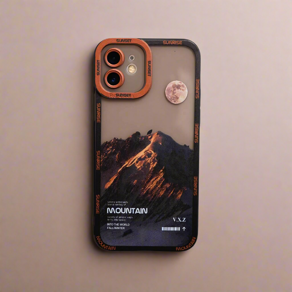 iPhone 12 Pro Mountain Case - Brown Snow