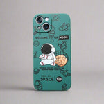 iPhone 13 Green Space Astronaut Silicone Case