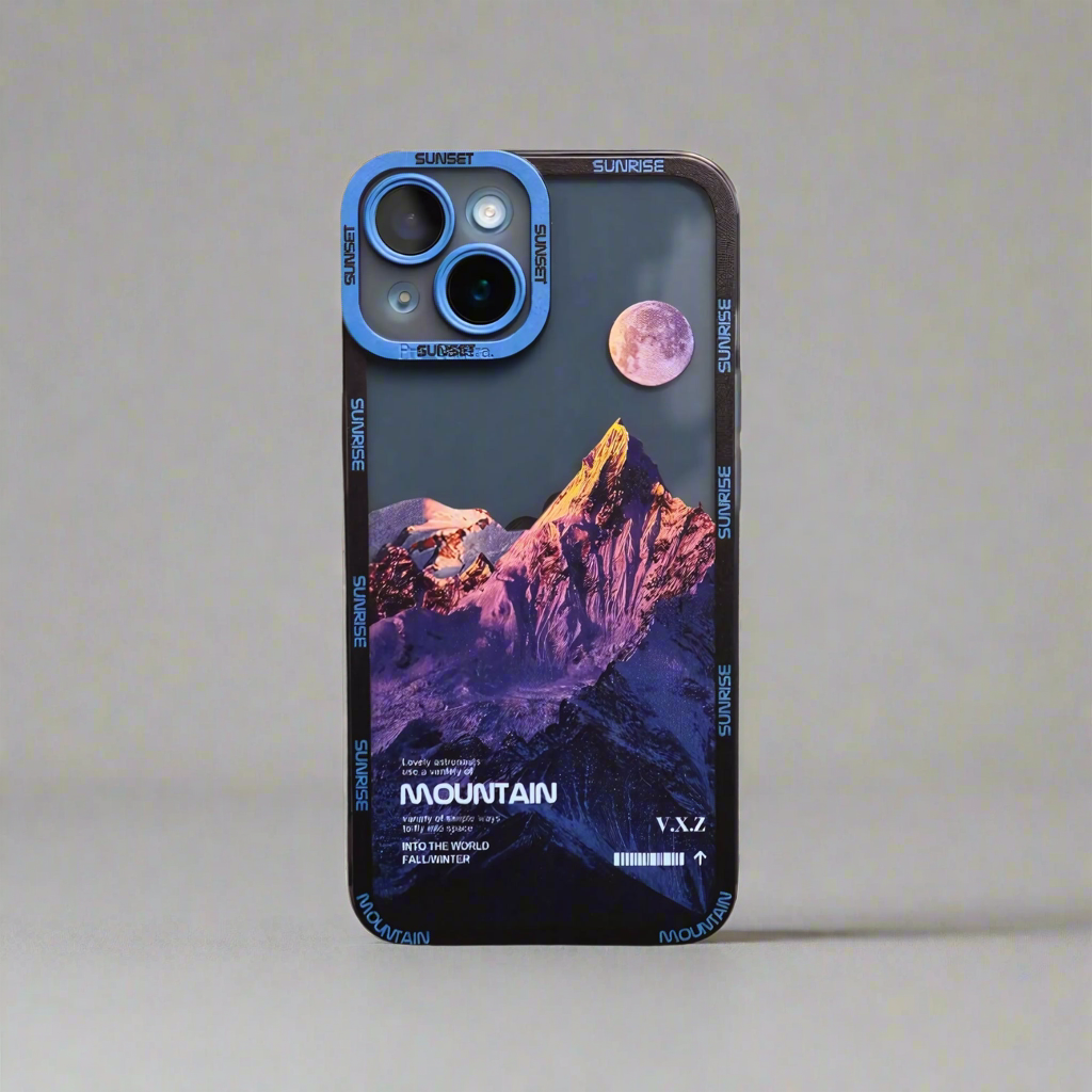 iPhone 12 Pro Mountain Case - Purple Snow