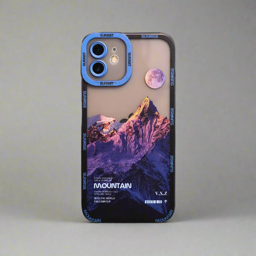 iPhone 12 Pro Mountain Case - Purple Snow